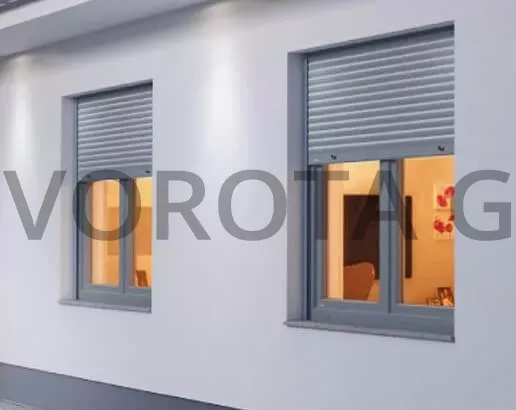 Рольставни на окна Doorhan серые 700х900